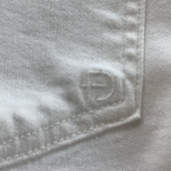 Fidelity Denim Gwen Crop Vintage White, Waist Measured Flat 13”, NWT, MSRP $198 - Picture 6 of 10